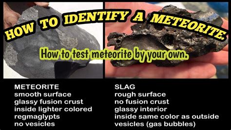 scratch test meteorite|meteorite identification chart.